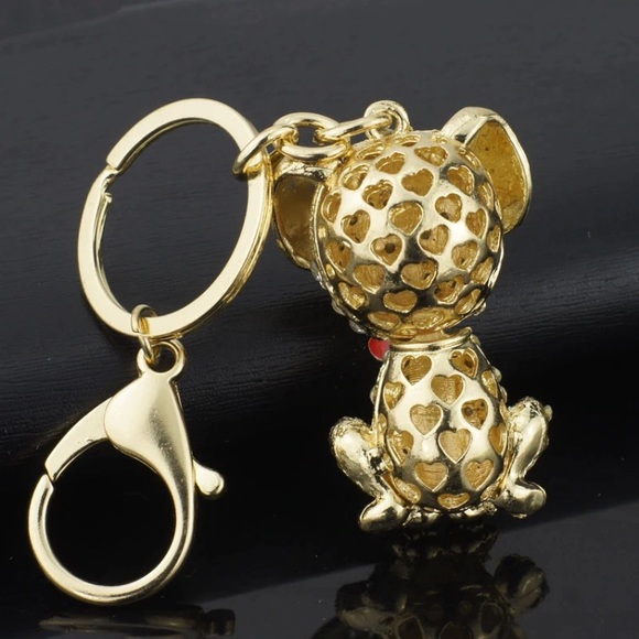 Crystal Dog Keychain - Picture 4 of 6